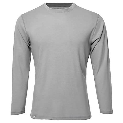 Liabel Canottiera Uomo 05321 - Maglia Intima Girocollo In Lana E Cotone, Manica Corta, Bianco (Taglia 8 - XXXL)