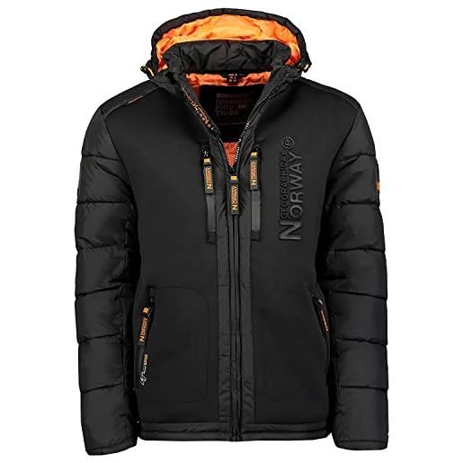 Geographical Norway Abiosaure Men Distribrands - Giacca calda impermeabile  da uomo - cappotto con cappuccio spesso in pelliccia all'aperto - giacca  antivento invernale con fodera (Blu Marino S) : : Moda