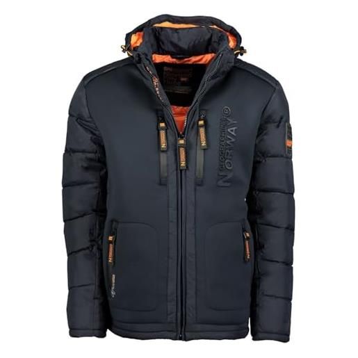 Geographical Norway beachwood men - cappotto antivento uomo - giacca invernale caldo - giacca con fodera impermeabile resistente inverno (marina m)