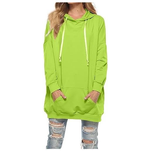 Famulily womens sweatshirts and hoodies oversized drawstring hood unique pullover tops pink x-large