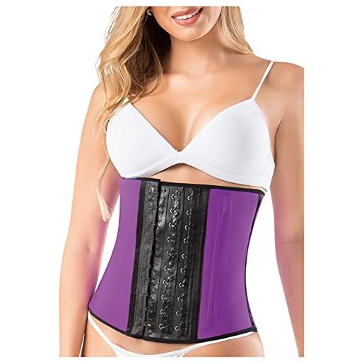 LT.ROSE 1042 corsetto stringivita modellante elastico| faja colombiana viola m