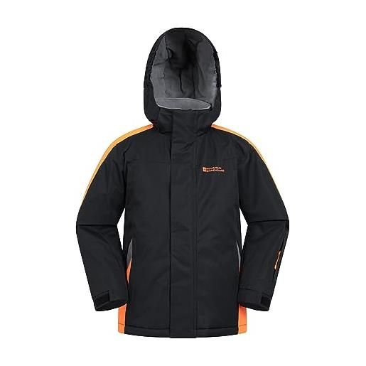 Mountain Warehouse raptor - giacca da neve bambino - resistente alla neve, foderata in pile per bambini, invernale grigio medio 2-3 anni