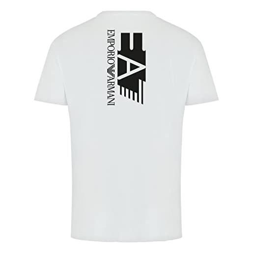 Emporio Armani maglietta t-shirt uomo ea7 3hpt29 pj6z1, manica corta, girocollo, veste regolare (nero, s)