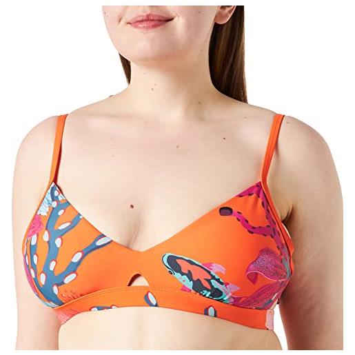 Desigual biki_attina i parte superiore del bikini, colore: arancione, xs donna
