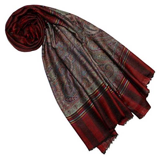 Lorenzo cana - pashmina, sciarpa, 100% cashmere, sciarpa da donna in tessuto, multicolore, taglia unica