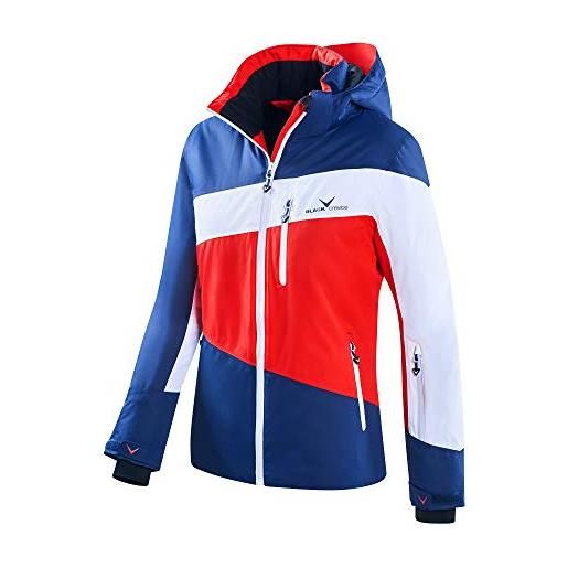 Black Crevice giacca da sci da donna. , rosso/bianco/blu marino, 56