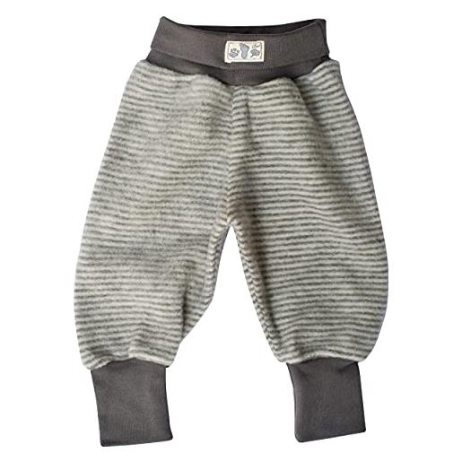 Lilano, pantaloni in pile per bambini, 100% lana (kbt), grigio/naturale. , 3 anni