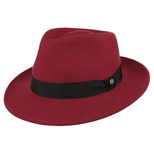 LIERYS city cappello in feltro lana uomo donna idrorepellente confezionabile fedora bogart estate inverno