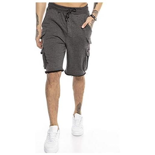 Redbridge, pantaloncini cargo da uomo sportivi, premium, nero , l