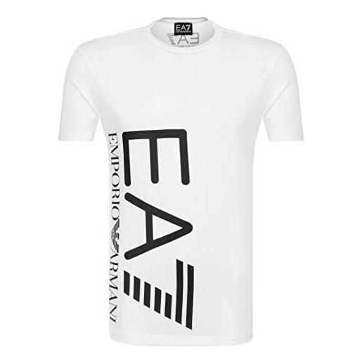 Emporio Armani t-shirt ea7 uomo maglietta 3zpt36 pjm5z, manica corta, girocollo (nero, l)