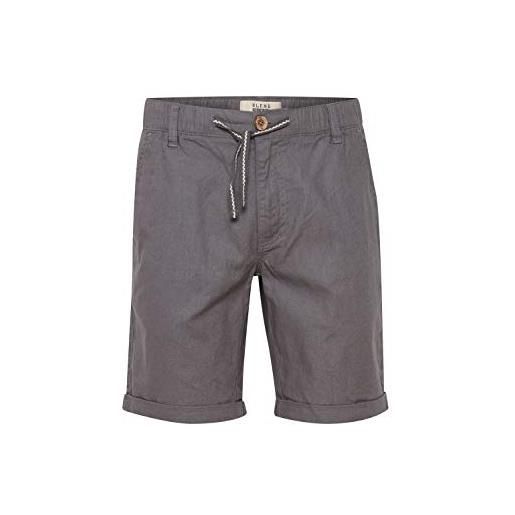 b BLEND blend lenno pantaloncini di lino shorts bermuda da uomo, taglia: l, colore: navy (70230)