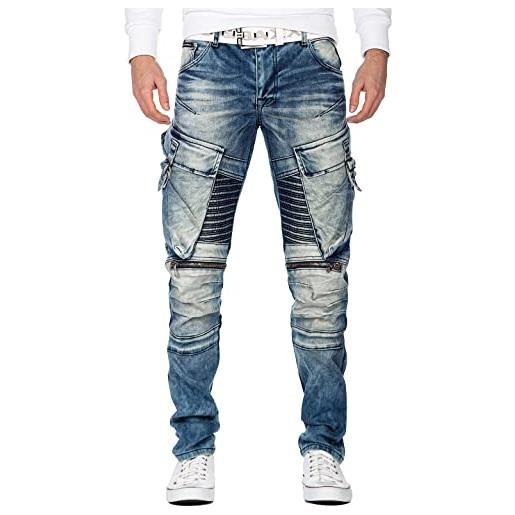 Cipo & Baxx uomo jeans cd574-bans blu w36/l32