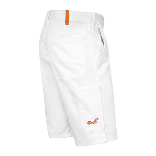 strongAnt® - pittore-pantaloncini da lavoro essen, da imbianchino 260gr - per l'estate, uomo - bianco 54