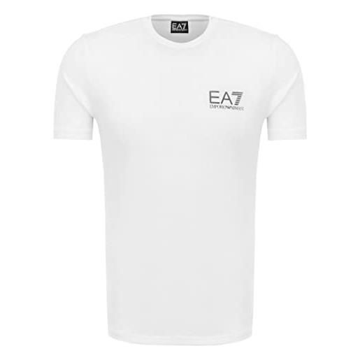 Emporio Armani maglietta t-shirt uomo ea7 3zpt52 pj03z, manica corta, girocollo (l, bianco)