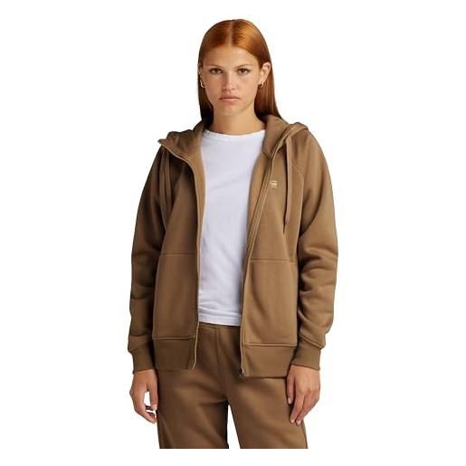 G-STAR RAW premium core 2.1 hooded zip thru sweater donna , grigio (rabbit d22727-c235-g077), l