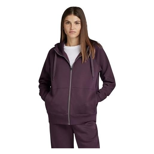 G-STAR RAW premium core 2.1 hooded zip thru sweater donna , grigio (rabbit d22727-c235-g077), xl