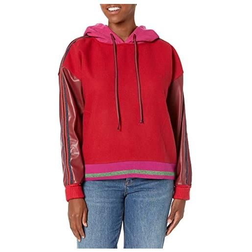 Desigual 3001-felpa sharon 3001, fragola maglione, colore: rosso, s donna