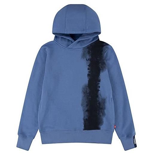 Levi's lvb tie dye pullover hoodie bambini e ragazzi, blue horizon, 12 anni