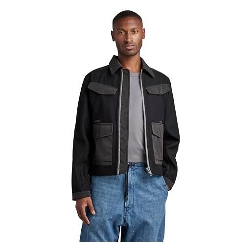 G-STAR RAW men's short wool jacket, nero (dk black d22002-b965-6484), xs