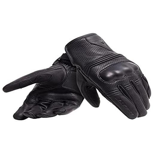 Dainese - corbin air unisex gloves, guanti da moto per uomo e donna, unisex, guanti moto in 100% pelle ovina, morbidi e resistenti con protezione nocche e palmo rinforzato, nero