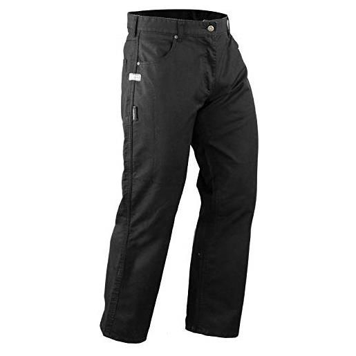 A-Pro pantaloni in tessuto moto impermeabile kevlar protezioni ce approvato nero 34