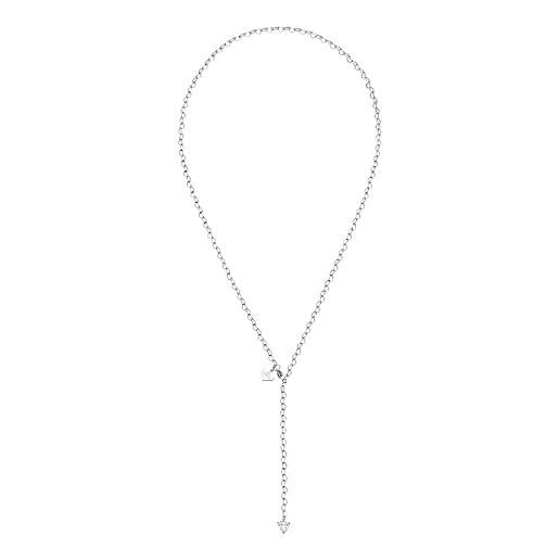 Purelei® endless love - collana impermeabile a y con ciondolo a forma di cuore in acciaio inox, idea regalo per donne, 60 cm di lunghezza regolabile, acciaio inossidabile