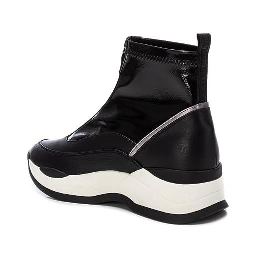 XTI 142032, scarpe abbottinate donna, nero, 36 eu