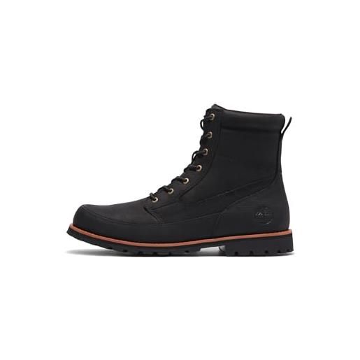 Timberland attleboro pt boot, stivale alla caviglia uomo, black full grain, 39.5 eu