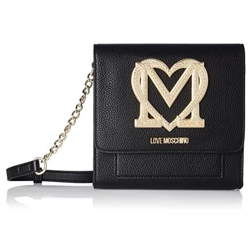 Love Moschino borsa a spalla, borsa a spalla donna, nero, taglia unica