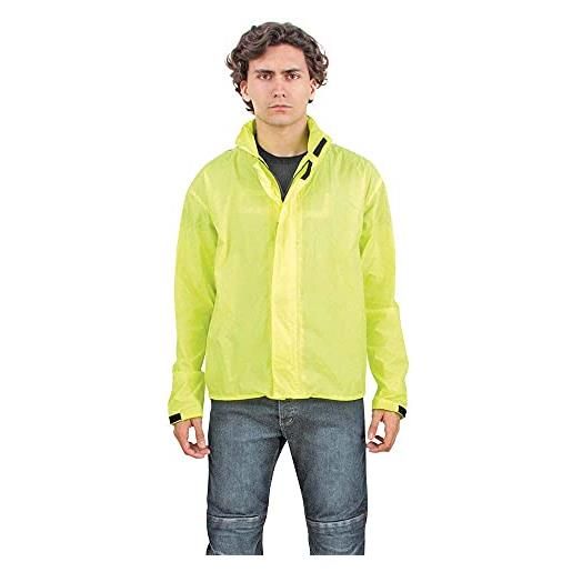 OJ - compact top fluo giacca 4 stagioni 100% impermeabile compatto e tascabile, giallo fluo, 3xl