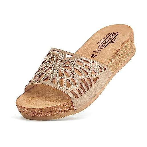 Ciabatte Donna Estive Eleganti Ciabatte Donna Pantofole con Cuscino Comodi  Ciabatte Ortopediche Antiscivolo Sandalo da Mare Spiaggia Sandali Donna  Estive da Piscina Casual Pantofole Donna Moda : : Moda