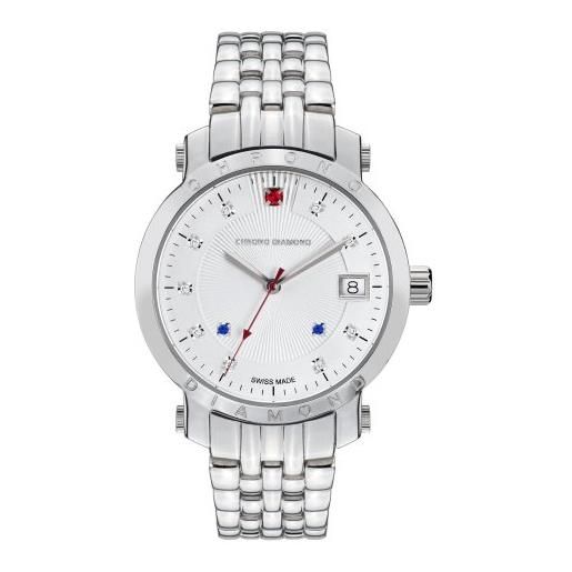 Chrono Diamond 82135 - orologio da polso da donna, cinturino in metallo colore argento