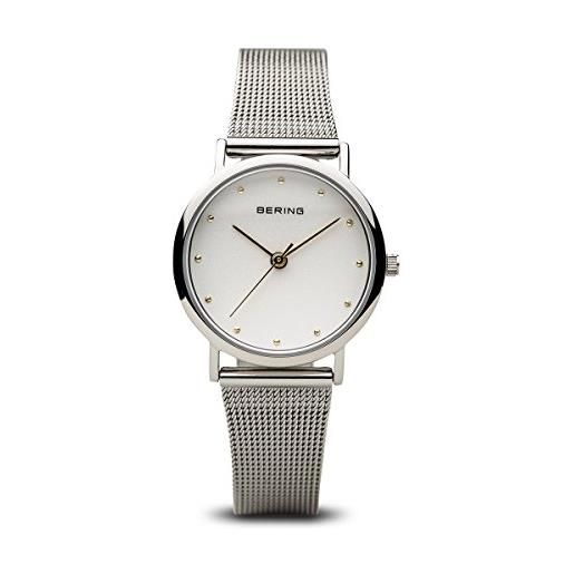 BERING classic collection orologio da polso da donna analogico al quarzo, con cinturino in acciaio inox e vetro zaffiro