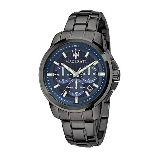 Maserati orologio da uomo, collezione successo, movimento al quarzo, cronografo, in acciaio - r8873621005