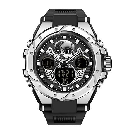 RORIOS sportivo orologio per uomo digitale orologi con sveglia all' aria aperta orologio analogico per uomo orologio militare uomo