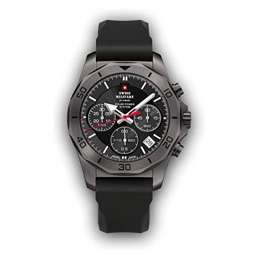 Swiss military sms34072.07 solar chronograph 44mm 10atm