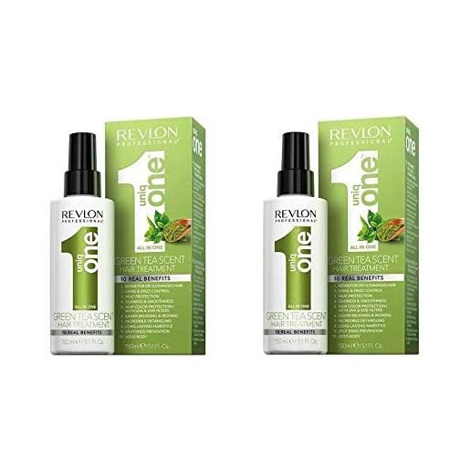 Krissell revlon uniq 1 all in one green tea hair treatment 150ml x2