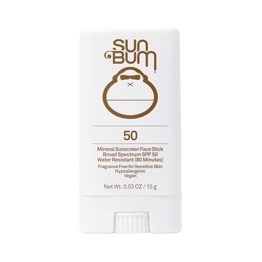 Sun Bum crema solare minerale spf 50 | vegan e hawaii 104 reef act compliant (senza ottinoxato e oxybenzone), crema solare naturale ad ampio spettro con protezione uva/uvb | 0,5 oz