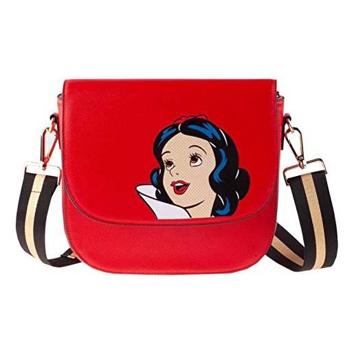 Difuzed disney - borsa a tracolla piccola con patta bianca