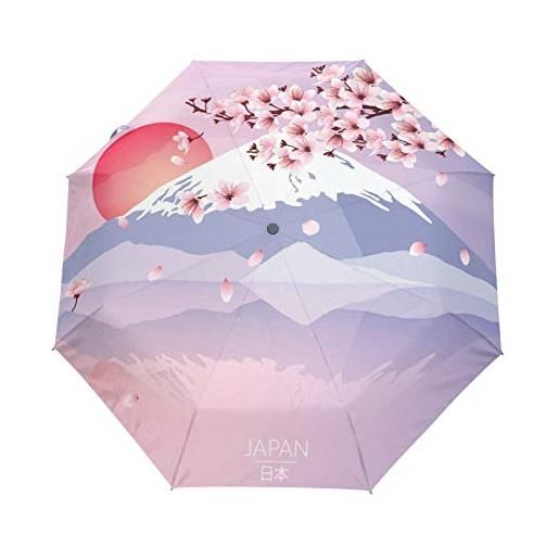 FVFV fuji ciliegia giappone ombrello pieghevole automatico ombrelli portatile ombrello pieghevoli da viaggio per bambina bambini