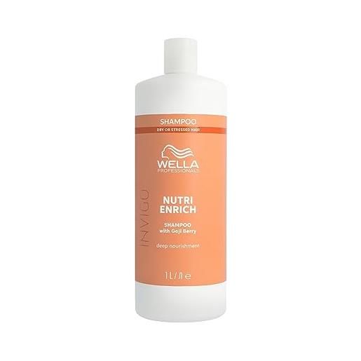 Wella Professionals invigo nutri enrich shampoo nutriente, ottimo con balsamo capelli e maschera capelli, shampoo professionale capelli con acido oleico 1l