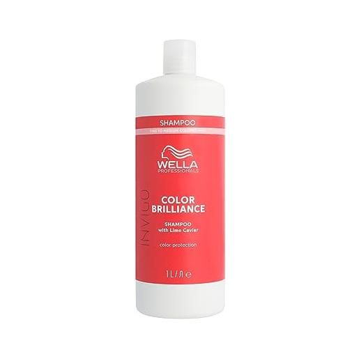 Wella Professionals invigo color brilliance shampoo, protezione colore e luminosità, per capelli sottili e normali 1l
