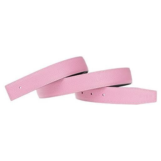GANGTU h cinture in pelle di mucca pieno fiore sostituzione cinturino senza fibbia 32mm larghezza rosa