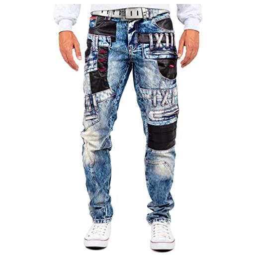 Cipo & Baxx jeans da uomo cd481-bans bordeaux w48/l36