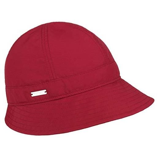 Seeberger cappello cloche uni anti-rain outdoor da pioggia taglia unica - rosso