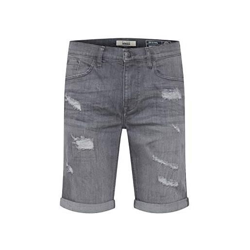 b BLEND blend deniz pantaloncini di jeans shorts bermuda da uomo elasticizzato regular- fit, taglia: l, colore: denim darkblue (76207)