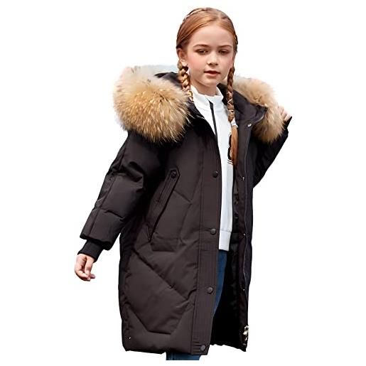 ACMEDE Unisex Piumino Bambino Invernale Giacca Bambina Impermeabile Piumino  Lungo Cappuccio Cappotto Bambina Snowsuit per Bambini : : Moda