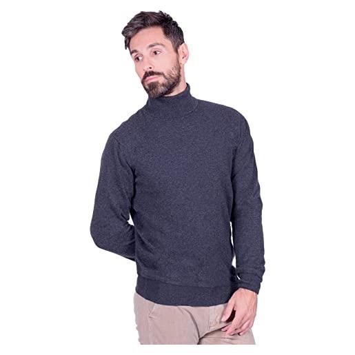 1stAmerican maglia dolcevita 100% cashmere da uomo - maglione manica lunga collo alto -pullover di puro cachemire 100%