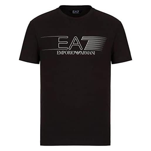 Emporio Armani maglietta t-shirt uomo ea7 6kpt15 pj03z, manica corta, girocollo (s, nero)