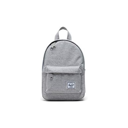 Herschel classic mini backpack light grey crosshatch